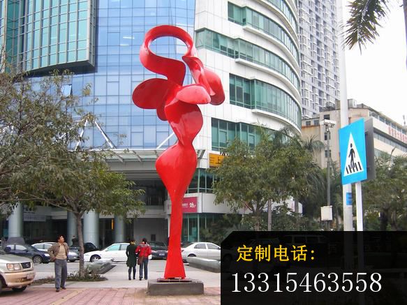 广场抽象不锈钢雕塑_583*437