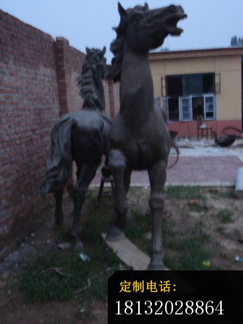 铜雕别墅景观动物马雕塑 (1)_480*640