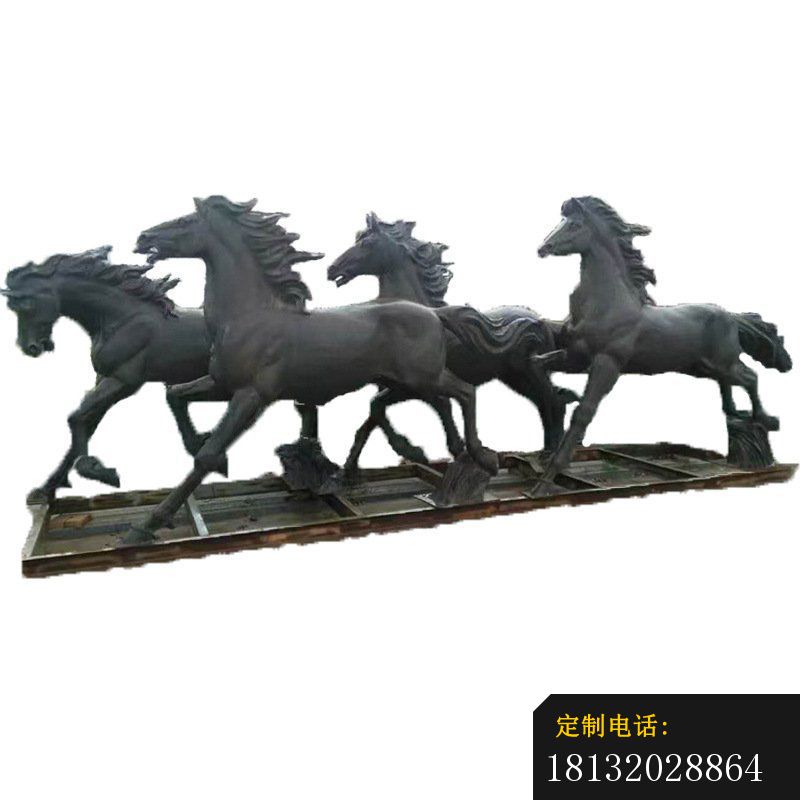 铜雕别墅景观动物马雕塑 (2)_800*800
