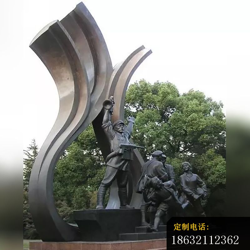 红军胜利铜雕，广场景观铜雕_800*800