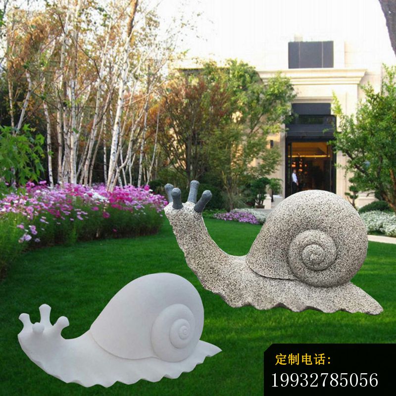 公园石雕蜗牛，大理石动物雕塑_800*800