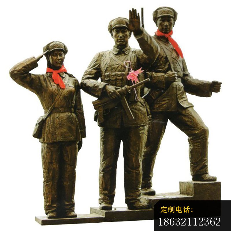 解放军战士铜雕，人物铜雕_800*800