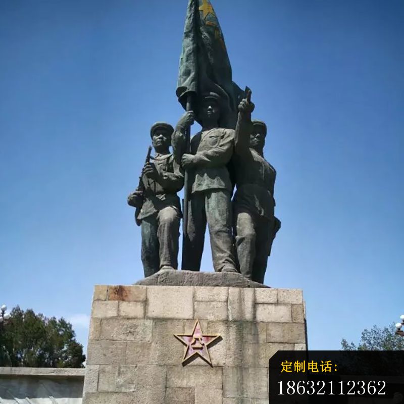 战士铜雕，革命铜雕，广场革命铜雕 (1)_800*800