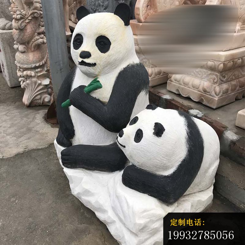 公园大熊猫石雕，景观动物石雕 (2)_800*800