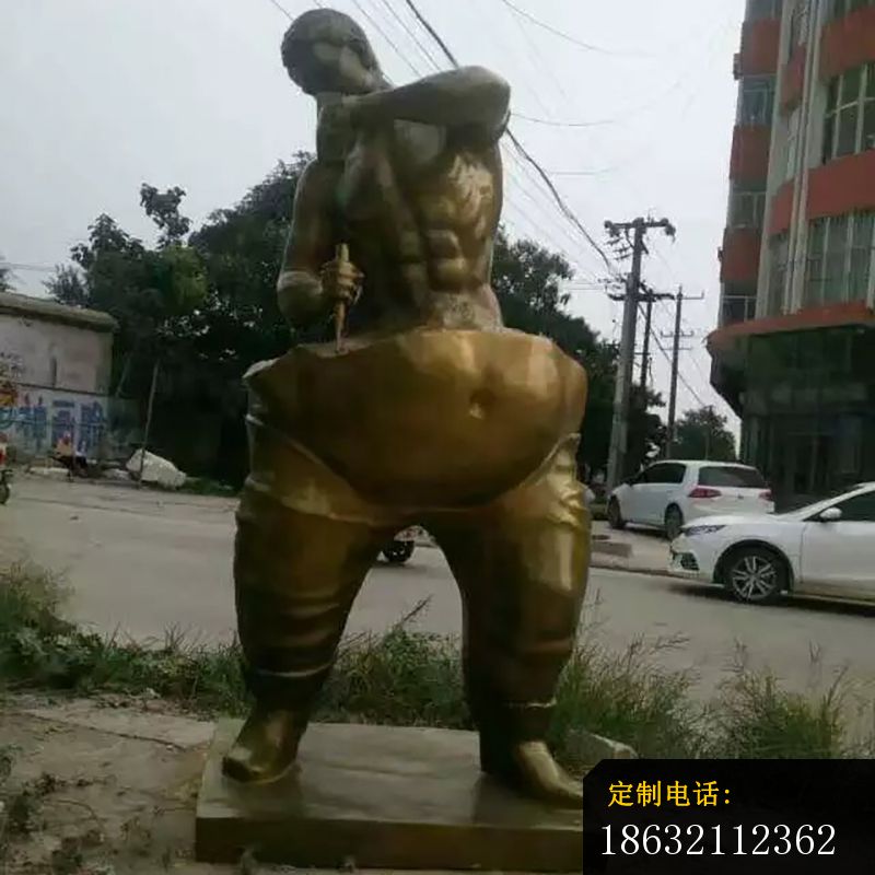 抽象人物铜雕，广场人物铜雕 (1)_800*800