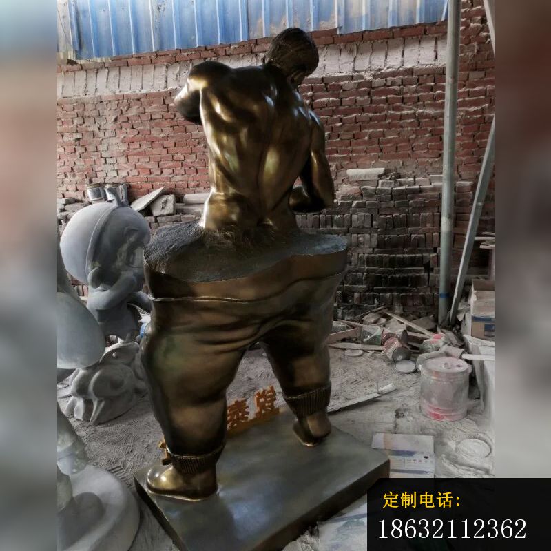 抽象人物铜雕，广场人物铜雕 (5)_800*800