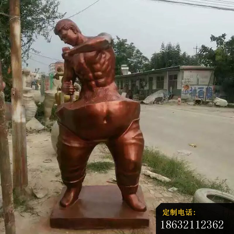 抽象人物铜雕，广场人物铜雕_800*800