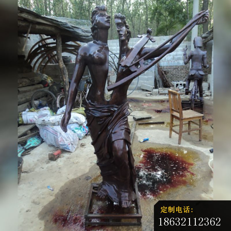 抽象人物铜雕，景观铜雕 (1)_800*800