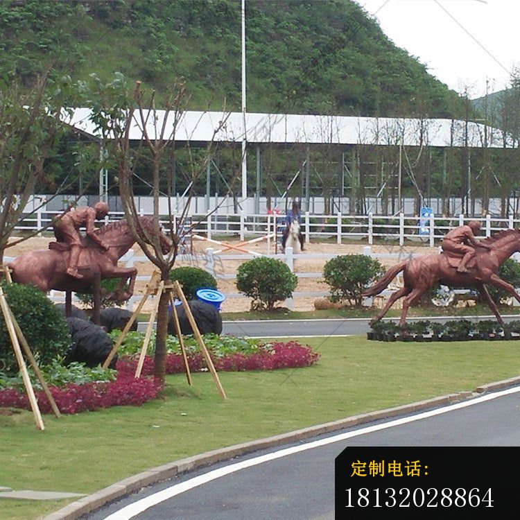 铜雕草原动物马雕塑摆件 (4)_750*750