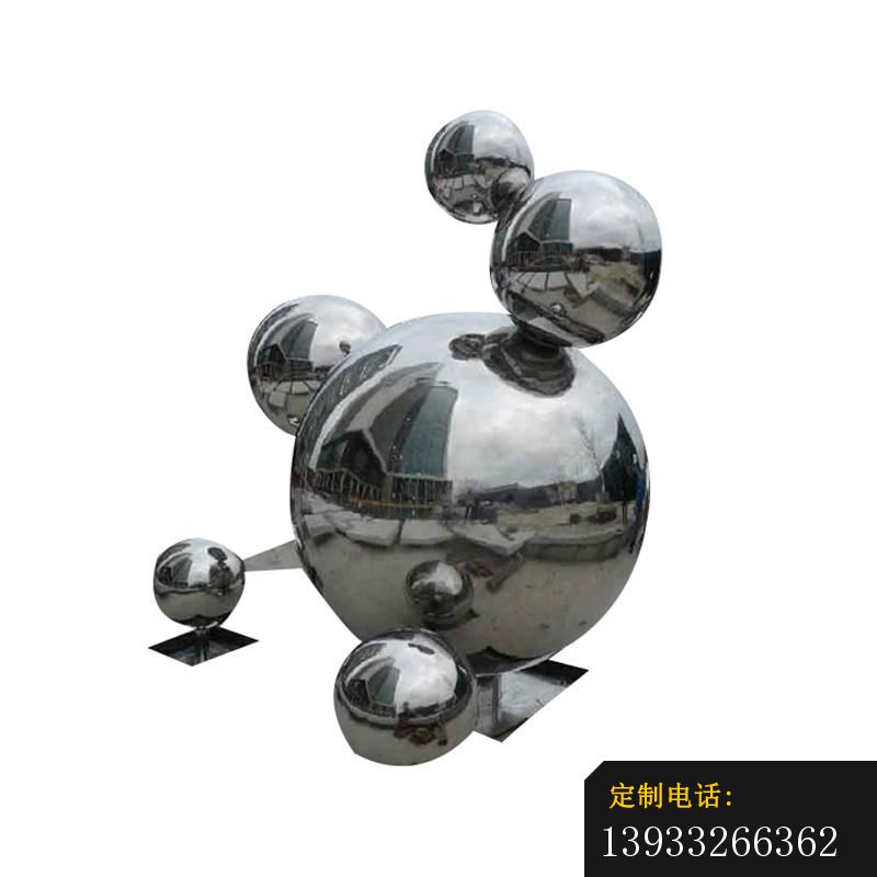 广场不锈钢镜面圆球景观雕塑_800*800
