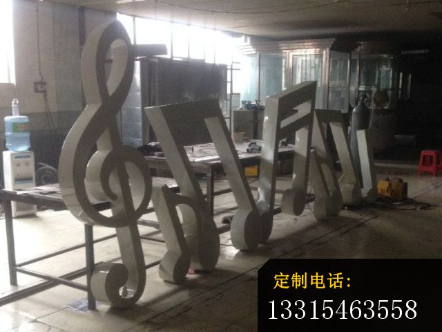 不锈钢音符雕塑，广场音乐符号不锈钢雕塑 (2)_640*480