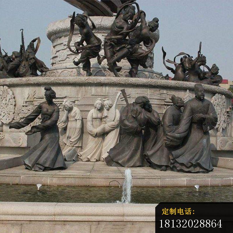 铜雕大型广场古代人物雕塑_800*800