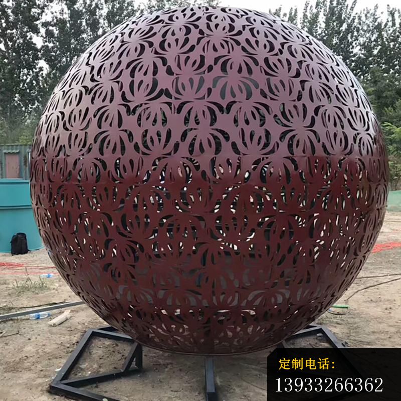 广场不锈钢空缕球景观雕塑_800*800
