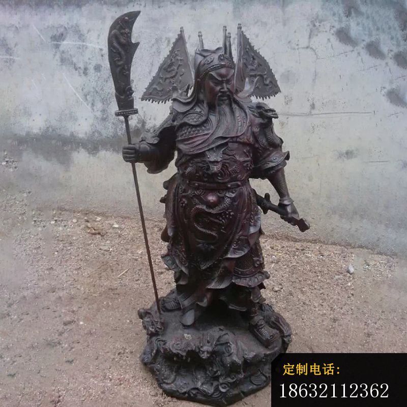 武财神铜雕，提刀关公雕塑 (10)_800*800