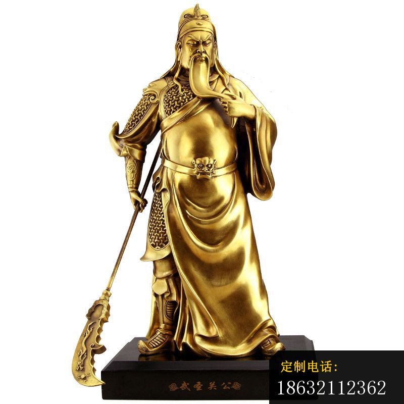 武圣关公铜雕，古代人物雕塑_800*800