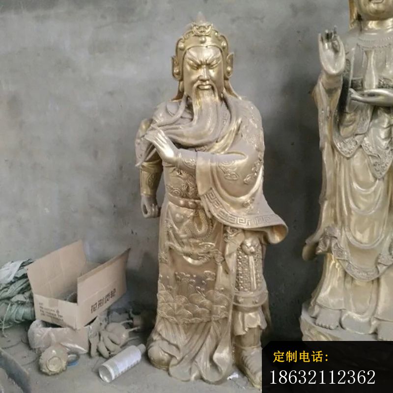 武财神铜雕，提刀关公雕塑 (11)_800*800