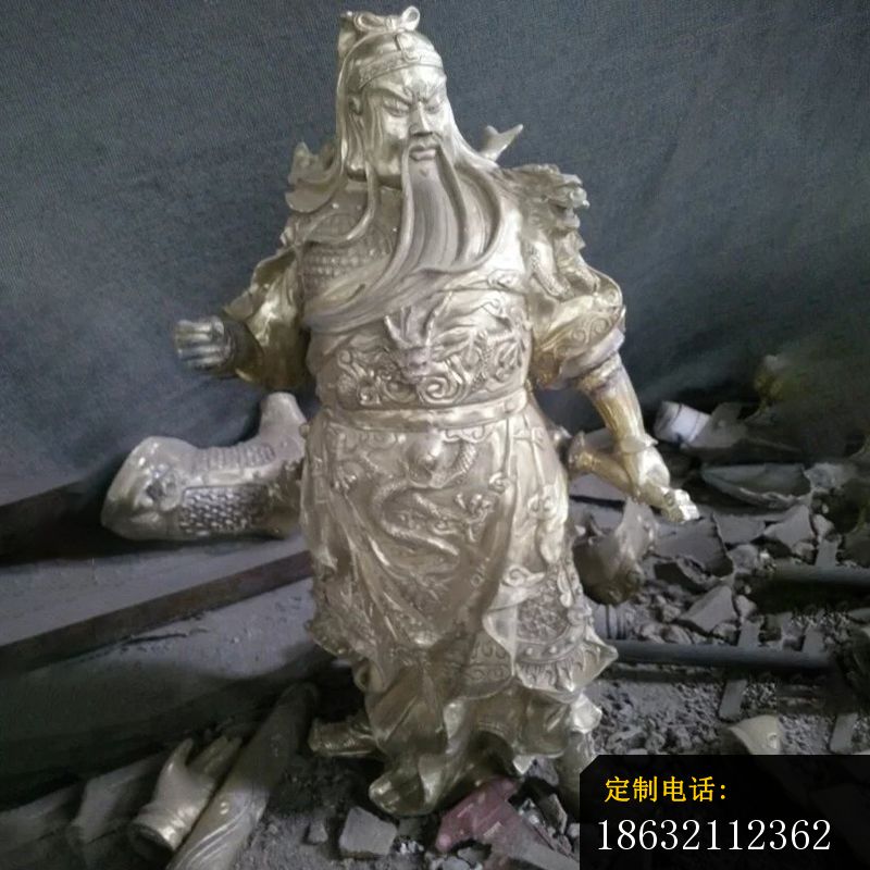 武财神铜雕，提刀关公雕塑 (17)_800*800