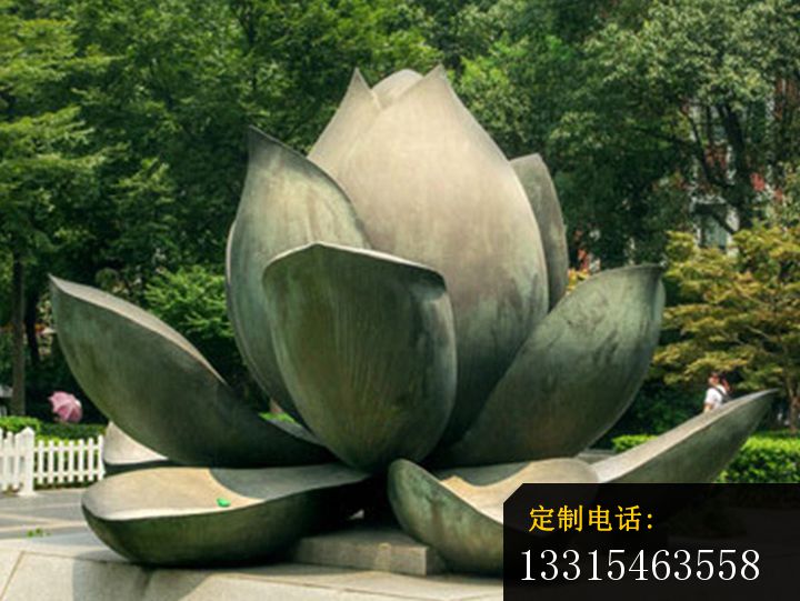 公园景观雕塑，不锈钢莲花雕塑_720*541