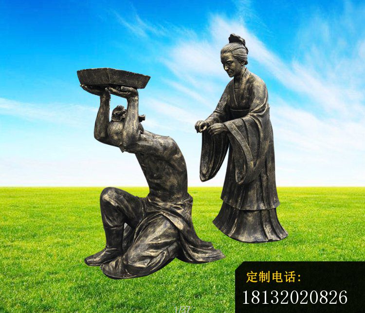 铜雕负荆请罪   广场人物雕塑2_750*642