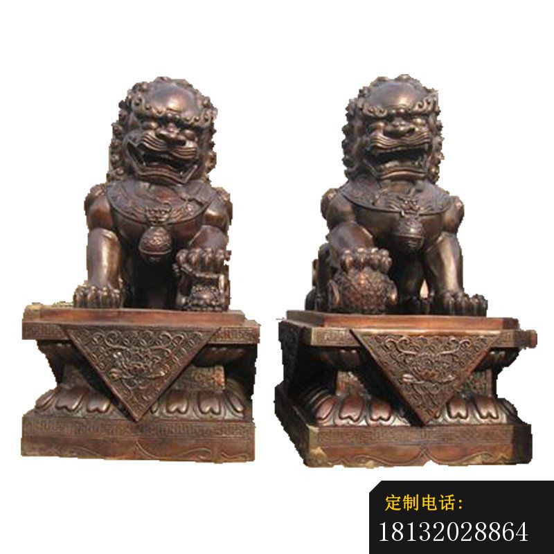 铜雕公司汇丰狮子雕塑摆件 (2)_800*800