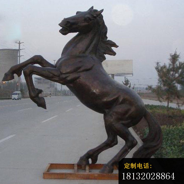 铜雕公园奔马动物雕塑 (1)_750*750