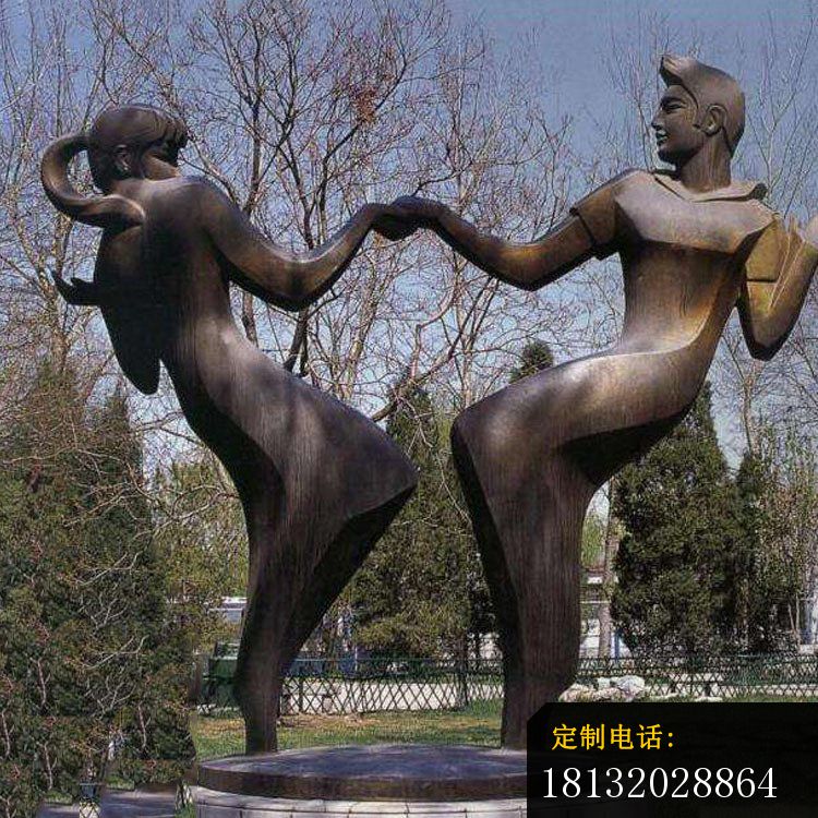 铜雕公园爱情人物雕塑_750*750