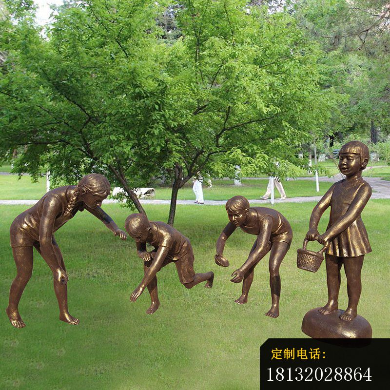 铜雕公园仿真玩耍人物雕塑 (4)_800*800
