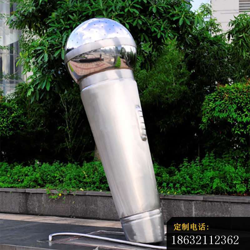 不锈钢话筒商场雕塑_800*800
