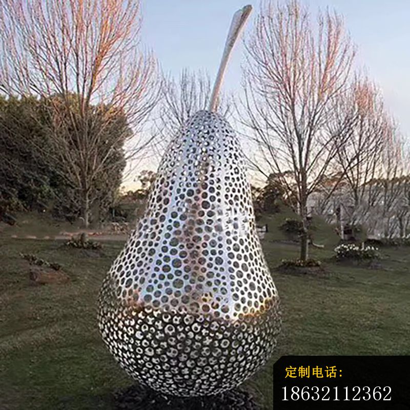 不锈钢梨雕塑 (1)_800*800
