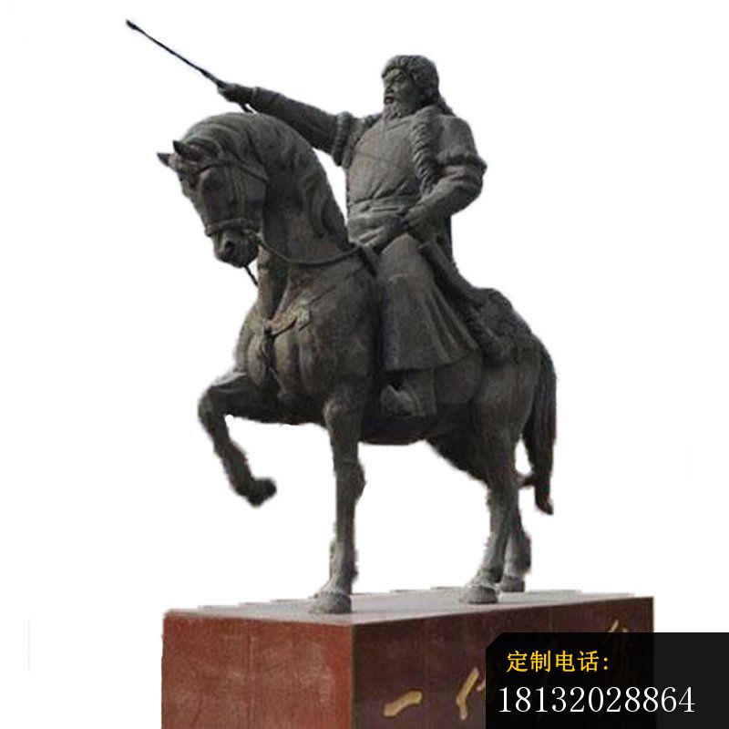 铜雕古代成吉思汗人物雕塑 (2)_800*800