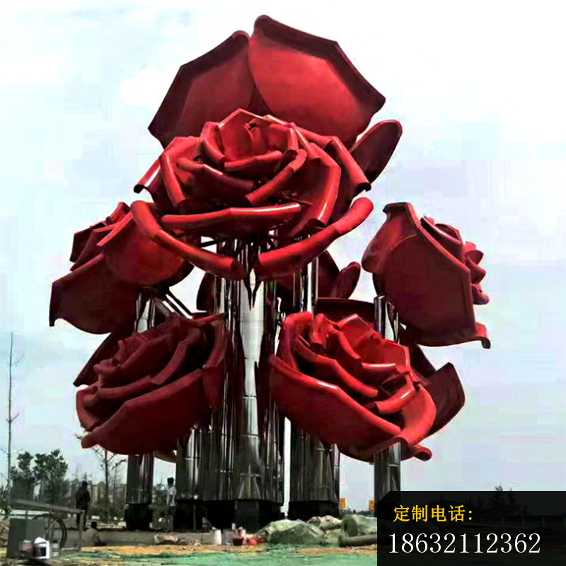 不锈钢玫瑰花雕塑 (2)_800*800