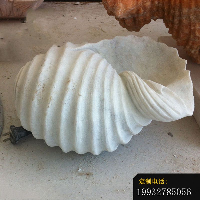 大理石海螺，景观石雕_800*800