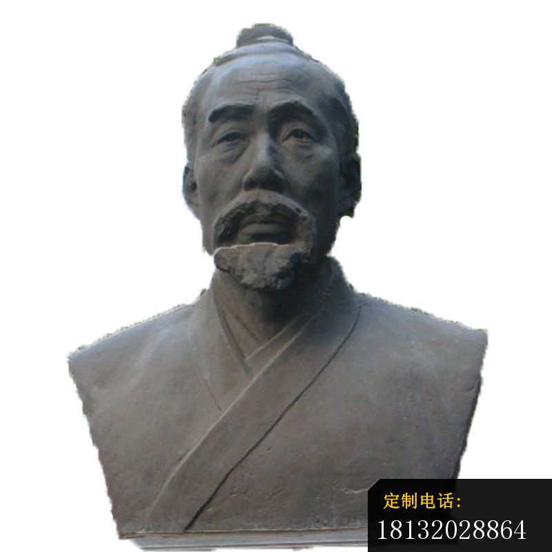 铜雕管仲名人雕塑肖像 (2)_800*800