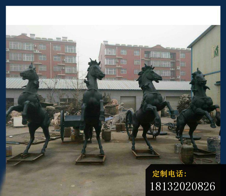 铜雕立式飞马  广场动物雕塑_750*651