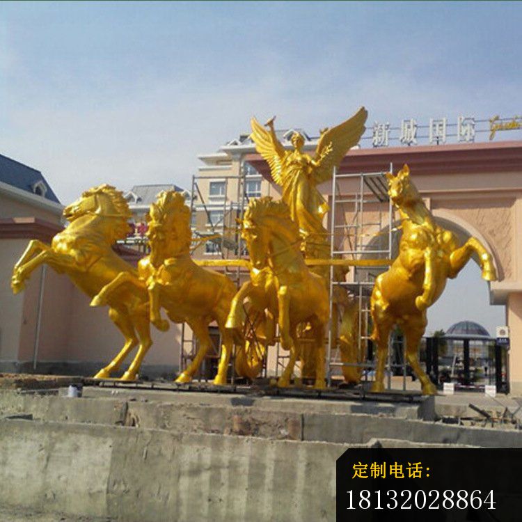 铜雕广场阿波罗战马雕塑 (1)_750*750