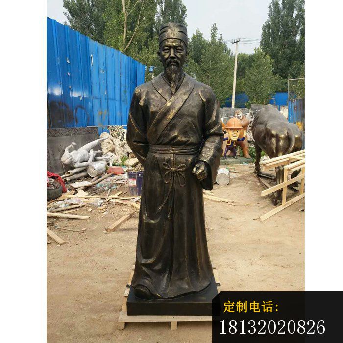 铜雕刘备雕塑    广场人物雕塑_700*700