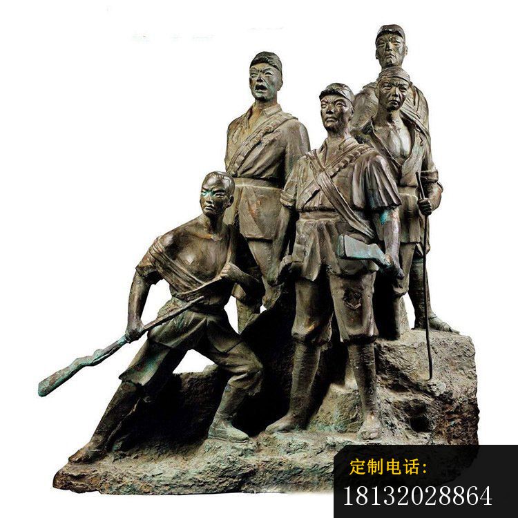 铜雕广场红军战士人物雕塑 (2)_750*750
