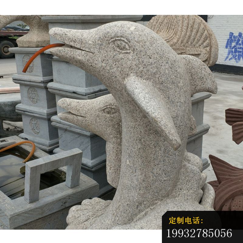 大理石鲸鱼   石雕公园动物摆件 (8)_800*800