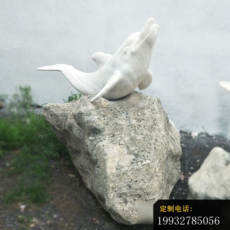 海豚石雕，大理石动物石雕_800*800