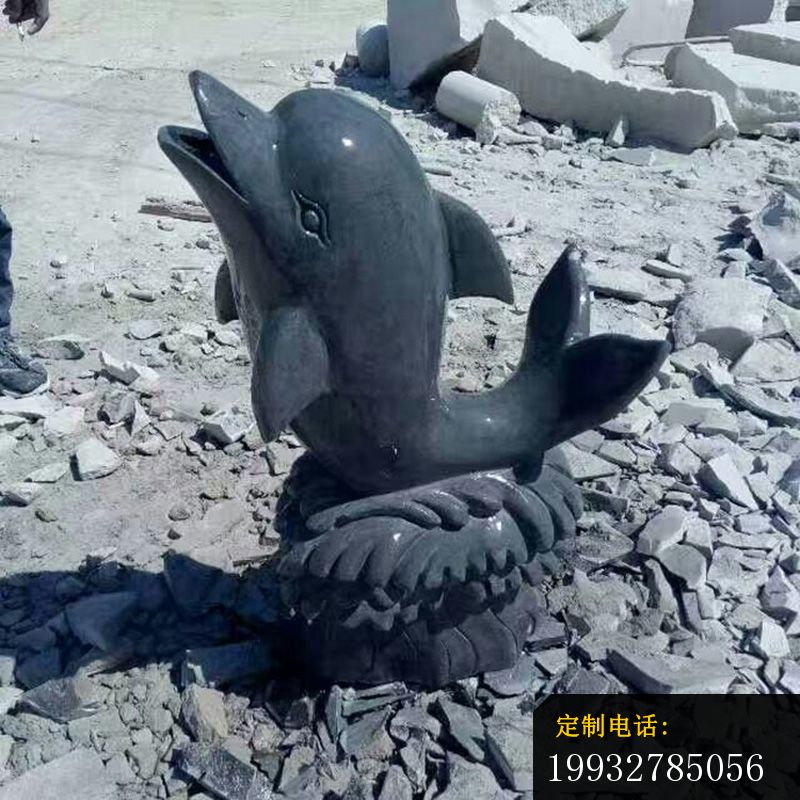 青石海豚石雕，动物石雕 (2)_800*800