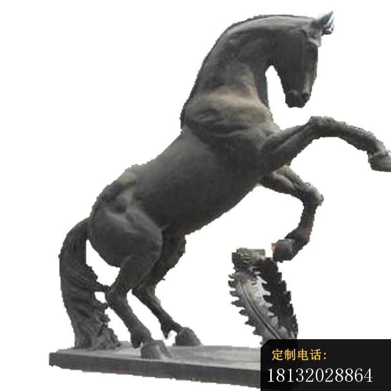 铜雕广场街道景观摆件动物马雕塑 (2)_800*800