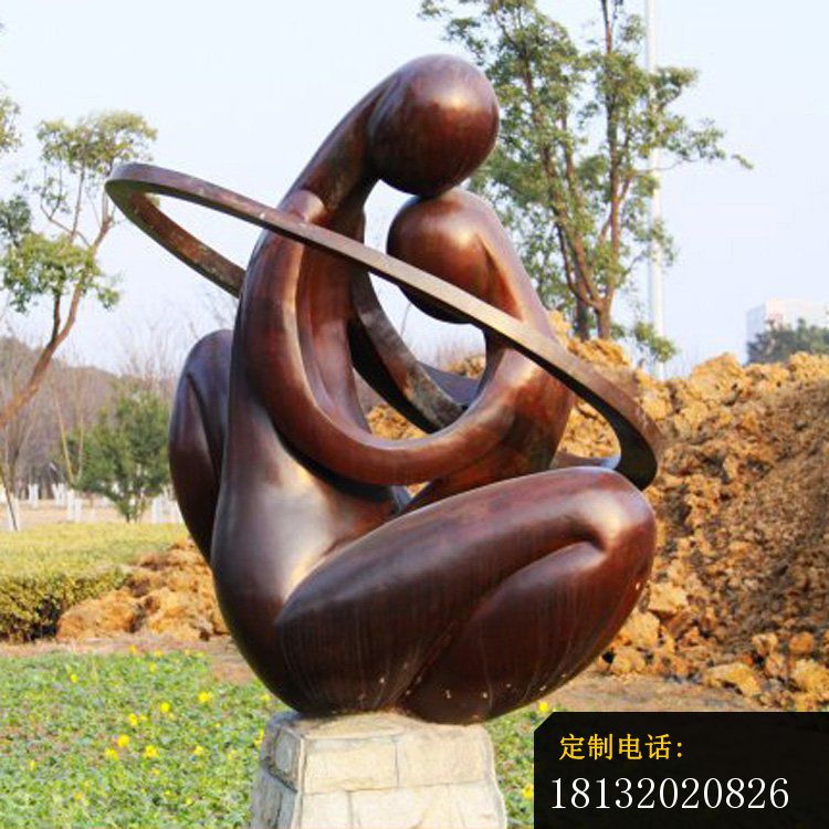 铜雕母子   公园人物雕塑_750*750