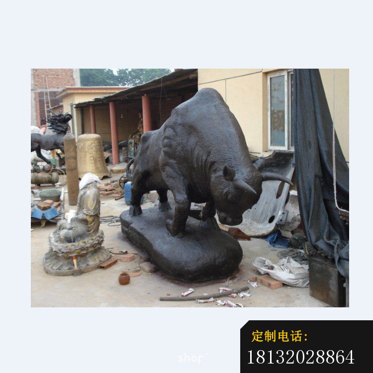 铜雕广场水牛动物雕塑 (1)_750*750