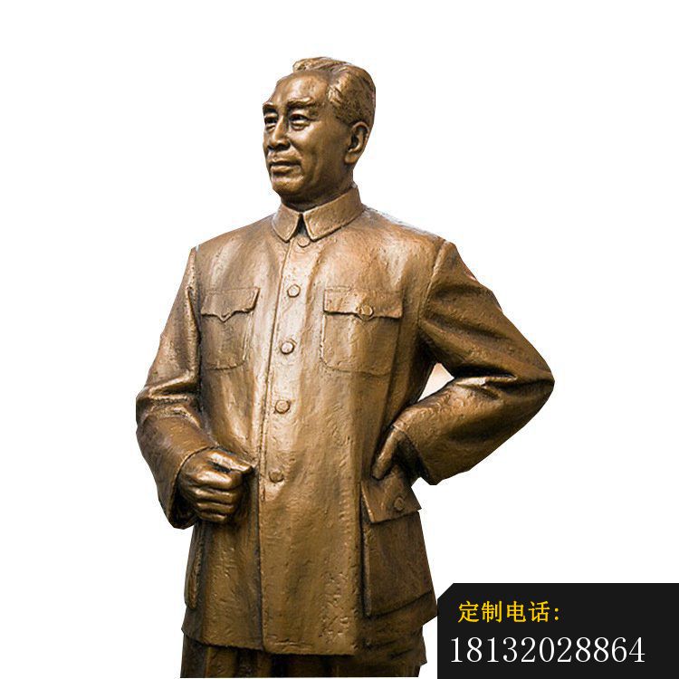 铜雕广场伟人周总理雕塑_750*750