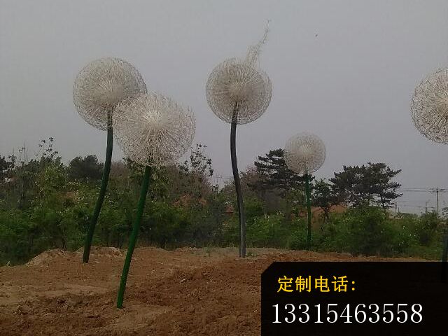 不锈钢蒲公英雕塑，景观不锈钢雕塑_640*480