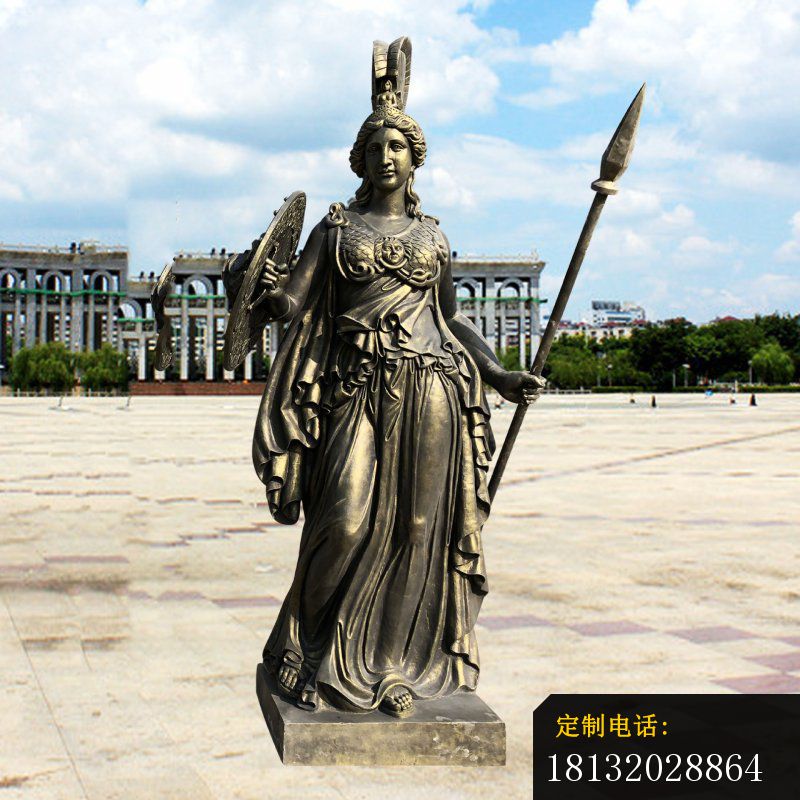 铜雕广场西方雅典娜人物雕塑 (2)_800*800