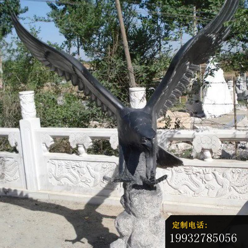 老鹰石雕，公园动物石雕 (1)_800*800