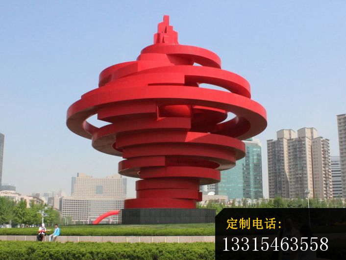 不锈钢螺旋雕塑，广场不锈钢雕塑 (1)_706*530