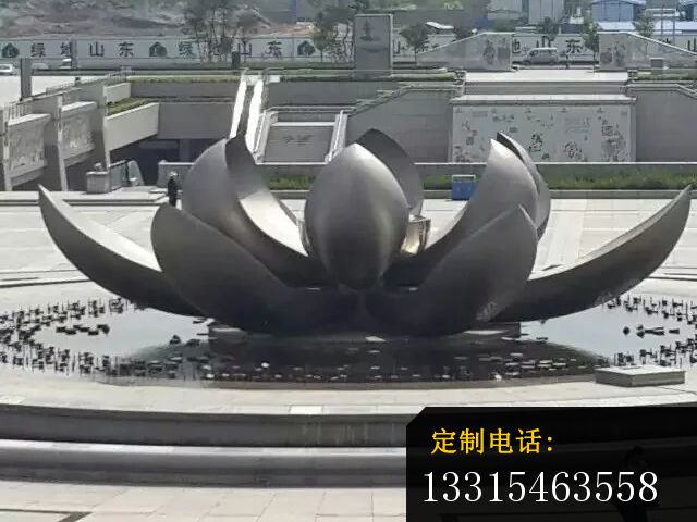不锈钢莲花雕塑，广场不锈钢雕塑_640*480