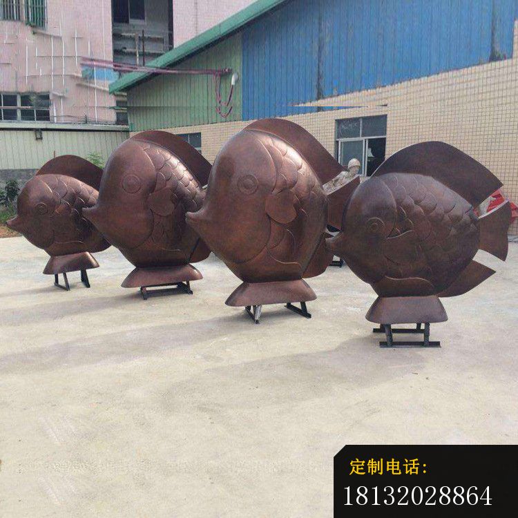 铜雕户外景观鱼雕塑摆件 (2)_750*750